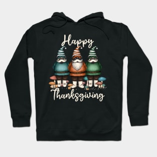 Gnome Pug Happy Thanksgiving Hoodie